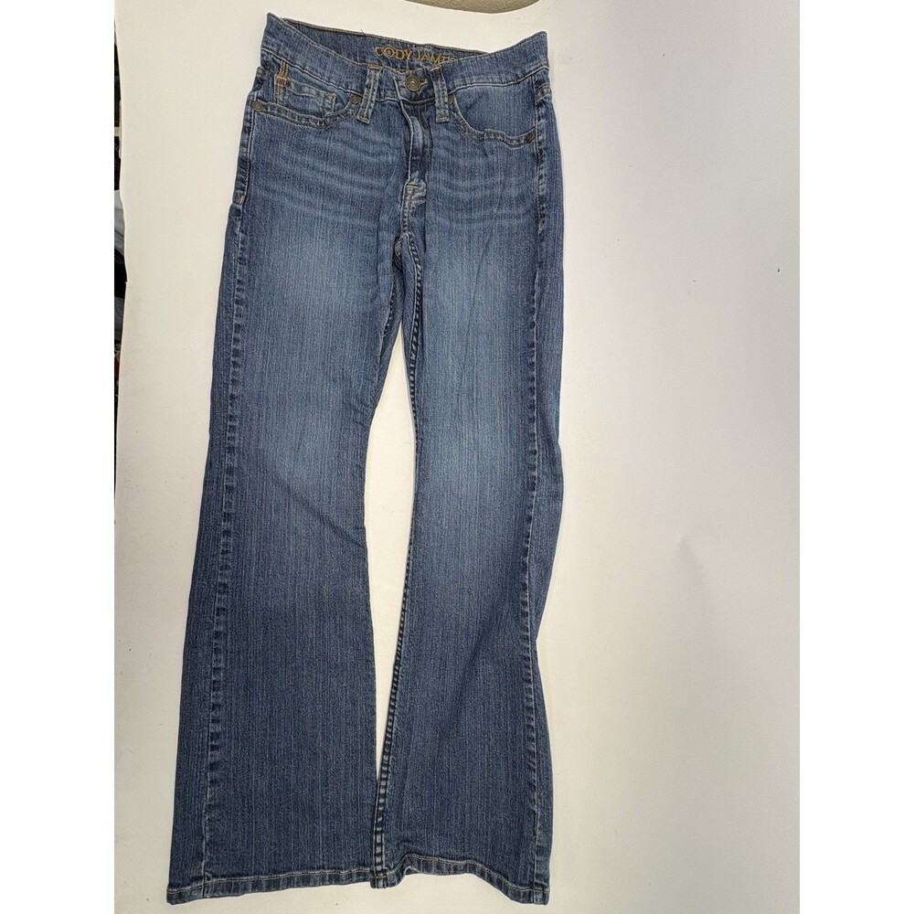 Cody James Womens Jeans 29x32 Low Rise Bootcut Blue Denim Western